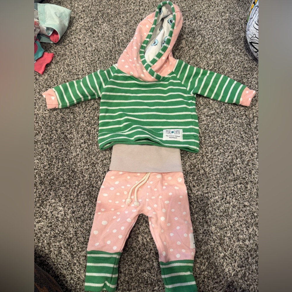 Purl lamb set. 0-6 months